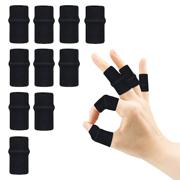 10 Fingerskena Trigger Fingerskena Skydd Tummortos Stöd Elastisk Fingerskena Kompressionsskydd Stöd