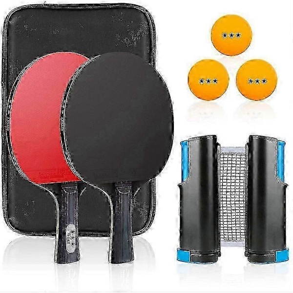 Bärbart Pingis Set | Bordtennis Set Med Flexibelt Nät