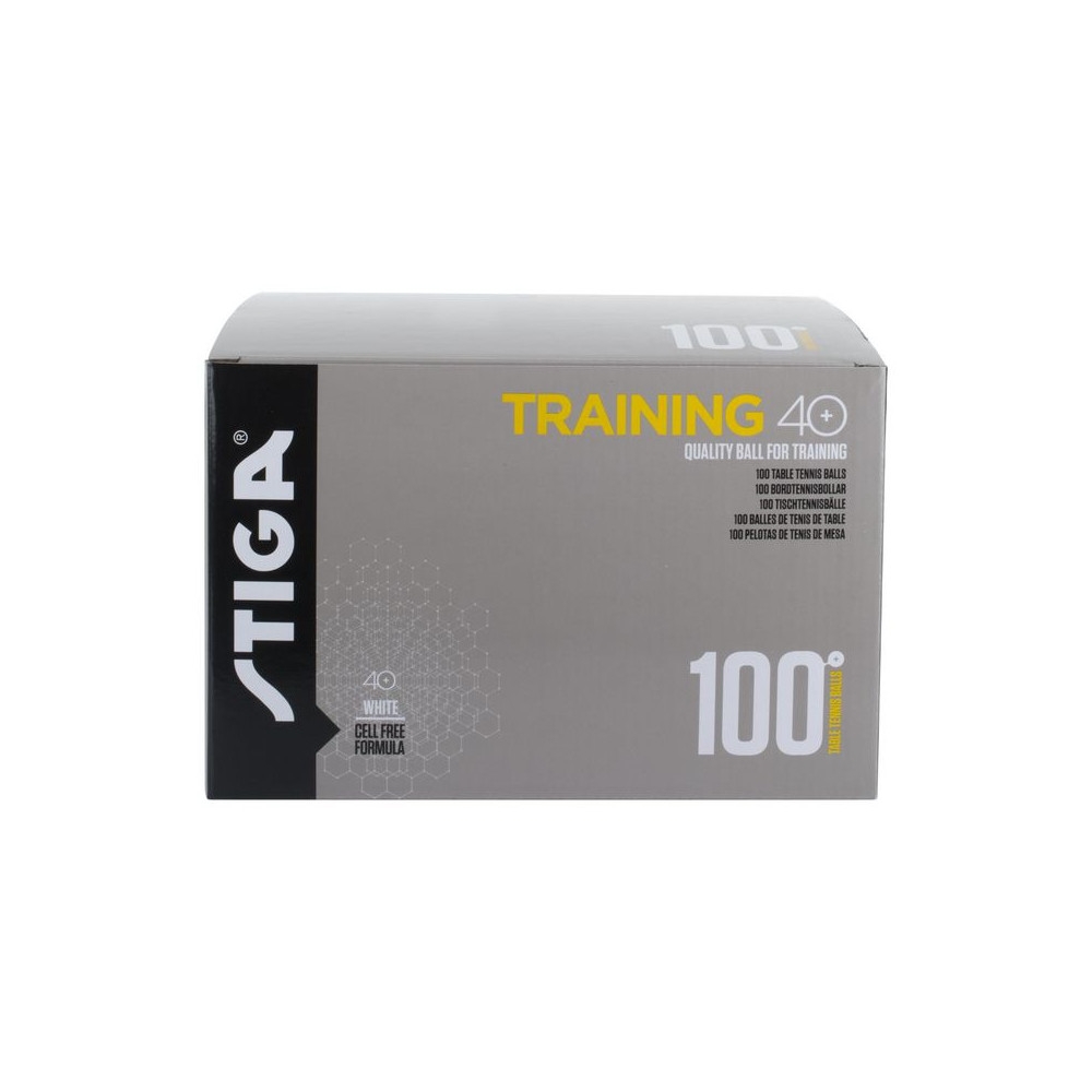 Bordtennisboll STIGA Training vit 100/fp