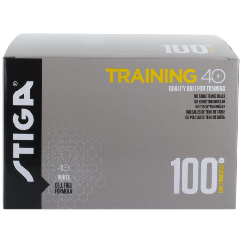 Bordtennisboll STIGA Training vit 100/fp