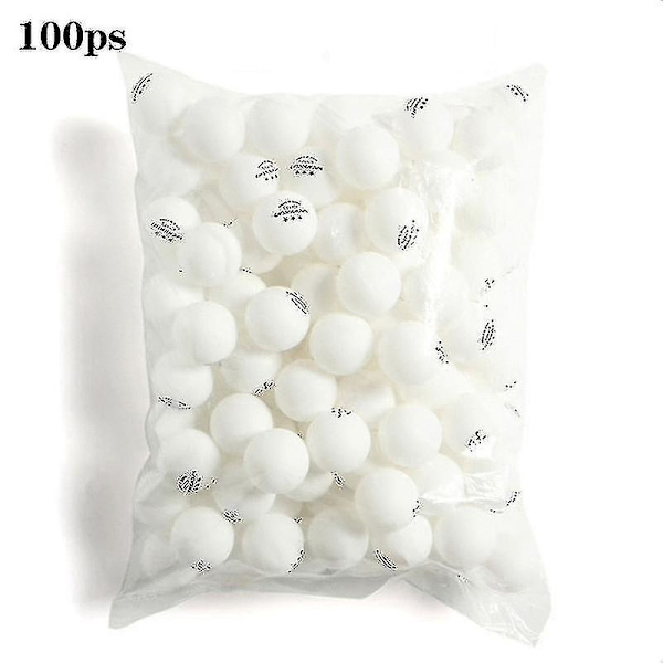 Bordtennisboll set med 100 bulk pingisboll standardstorlek abs träningsboll för matcher