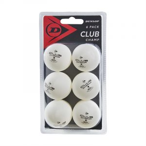 Dunlop 40 + Club Champ Bordtennisbollar (6-pack)
