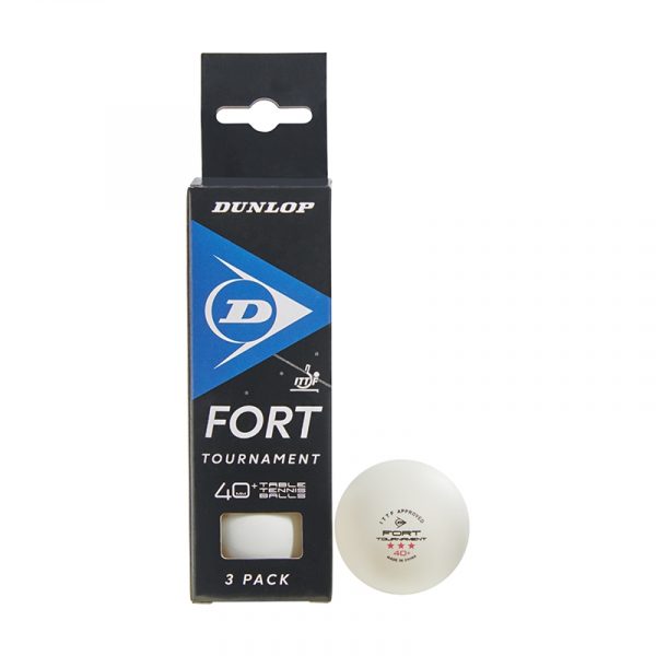 Dunlop 40 + Fort Tournament Bordtennisbollar (3-pack)