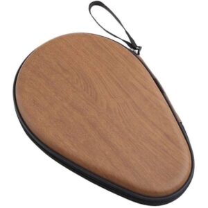 Pingisracketlåda Eva hårt skal pingisracket förvaringsväska fallskydd pingisracket skyddslåda, trästruktur