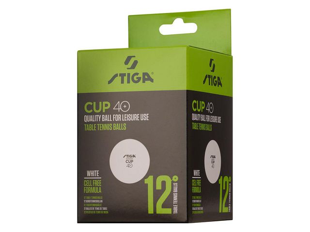STIGA Bordtennisboll STIGA Cup vit 12/fp
