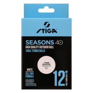 STIGA Seasons Outdoor Pingisboll 12-pack (Vit)