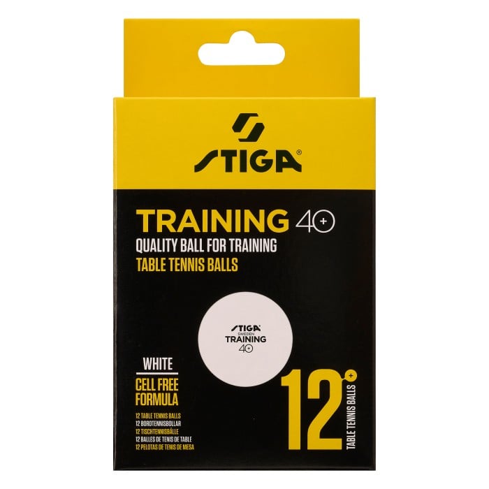 STIGA Training 40+ Pingisboll 12-pack (Vit)