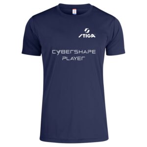 T-shirt Cybershape Player, marinblå