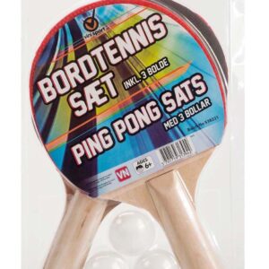 Vinisport Bordtennis set med 2-Rack