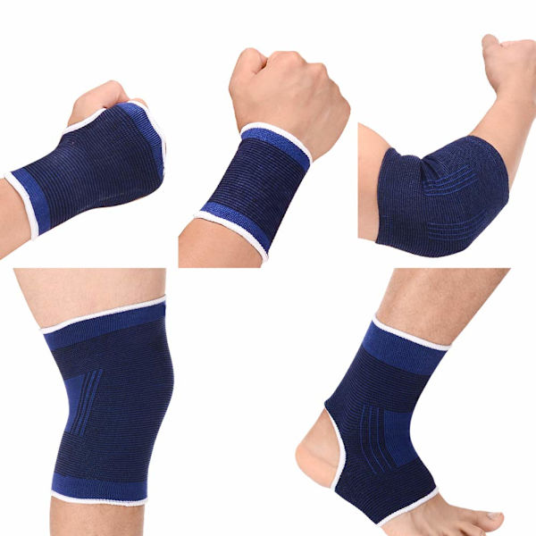 Barn Sportutrustning Handledsskydd Knäskydd Stöd Kompression Armbåge Handflata Skydd Handledsskydd Skyddsutrustning Flickor Pojkar Fotledsskydd Stöd